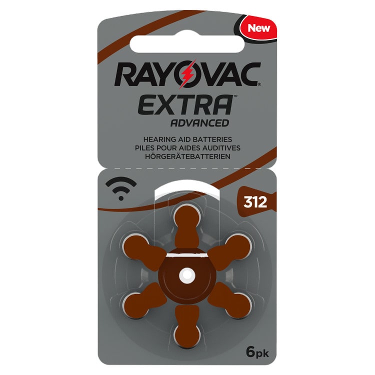 Rayovac Extra Size 312 Hearing Aid Batteries From £1.29 per pack HAB Hearing