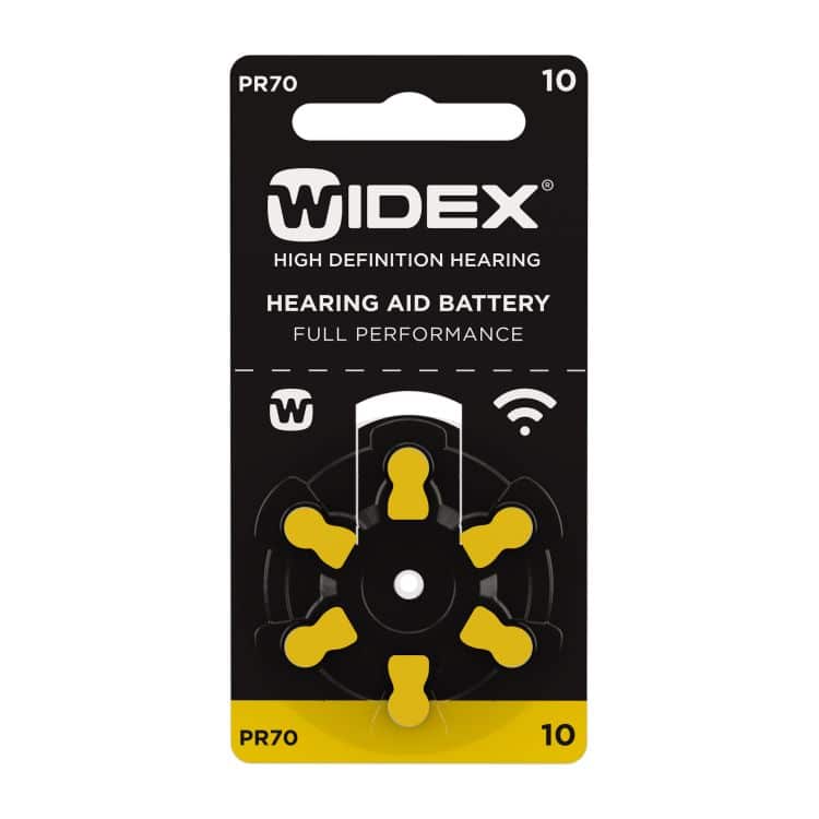 Widex Size 10 Hearing Aid Batteries From £1.29 per pack HAB Hearing